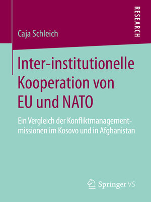 cover image of Inter-institutionelle Kooperation von EU und NATO